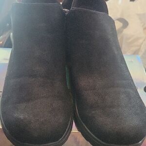 Price Drop! Bzees Black Faux Suede Ankle Boots